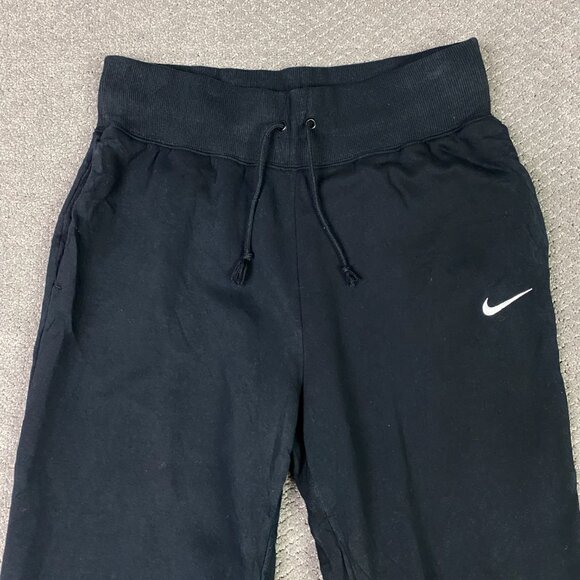 Nike Phoenix Fleece High Waisted Joggers Pants Women's Large Black Gym Running - Picture 2 of 14